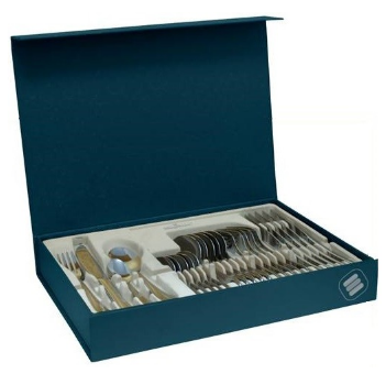 Set de Talheres c/ Luxury 24 Peças (Aço Inoxidável 18%) - MAGEFESA