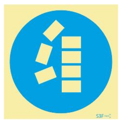 Sinais de Obrigação - Vinil 150x150mm