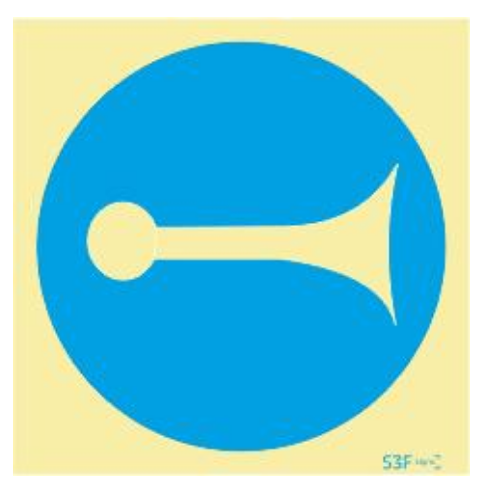 Sinais de Obrigação - Vinil 150x150mm
