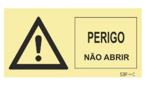 Sinais de Perigo - Fotoluminescente (200mmx100mm)
