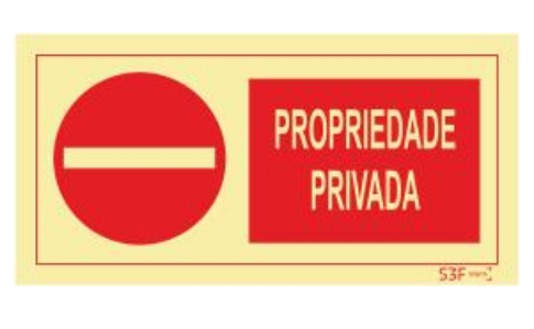 Sinais de Proibição - Vinil 200x100mm