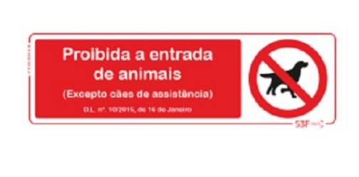 Sinais de Proibição - Vinil 200x70mm