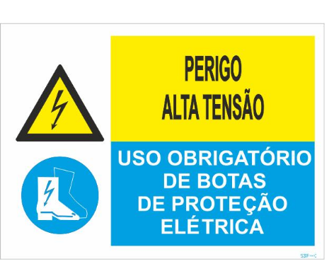 Sinal Composto - PVC Opaco 400x300mm