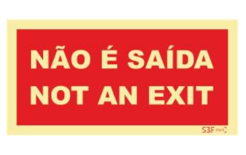 Sinal Segurança Contra Incêndio - Fotoluminescente (200mmx100mm)