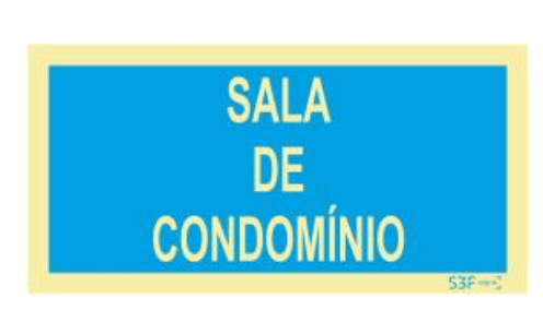Sinal de Condomínio - Vinil 200x100mm
