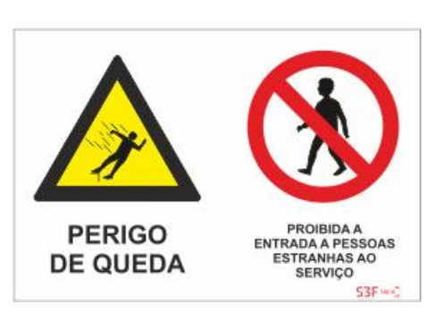 Sinal de Estaleiro - Vinil 400x300mm