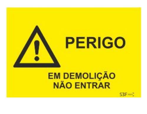 Sinal de Estaleiro - Vinil 400x300mm