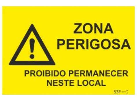Sinal de Estaleiro - Vinil 400x300mm