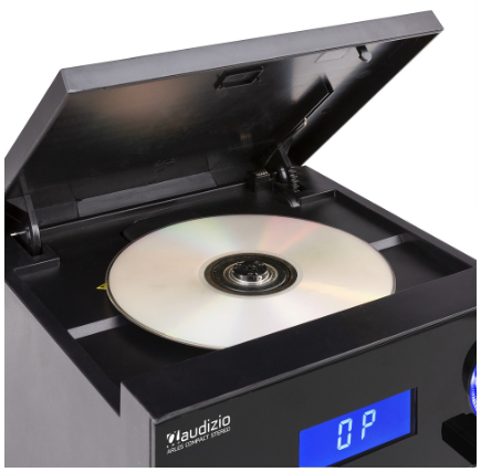 Sistema Hi-Fi Arles 50W Bluetooh/CD/DAB+/FM/USB (Preto/Prateado) - AUDIZIO