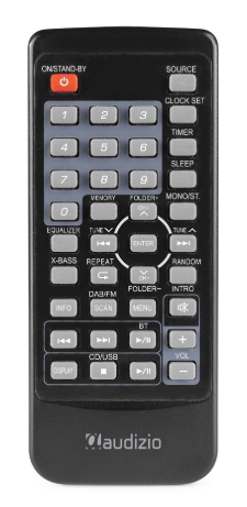 Sistema Hi-Fi Arles 50W Bluetooh/CD/DAB+/FM/USB (Preto/Prateado) - AUDIZIO