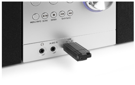 Sistema Hi-Fi Metz 30W Bluetooh/CD/DAB+/FM/USB (Alumínio) - AUDIZIO