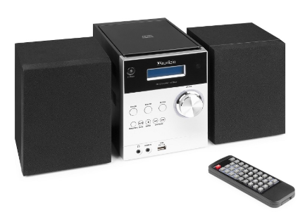 Sistema Hi-Fi Metz 30W Bluetooh/CD/DAB+/FM/USB (Alumínio) - AUDIZIO