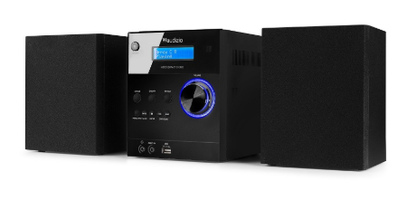 Sistema Hi-Fi Metz 30W Bluetooh/CD/DAB+/FM/USB (Preto) - AUDIZIO
