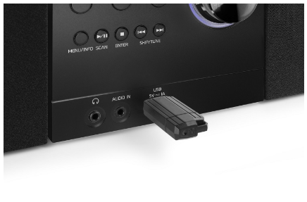 Sistema Hi-Fi Metz 30W Bluetooh/CD/DAB+/FM/USB (Preto) - AUDIZIO