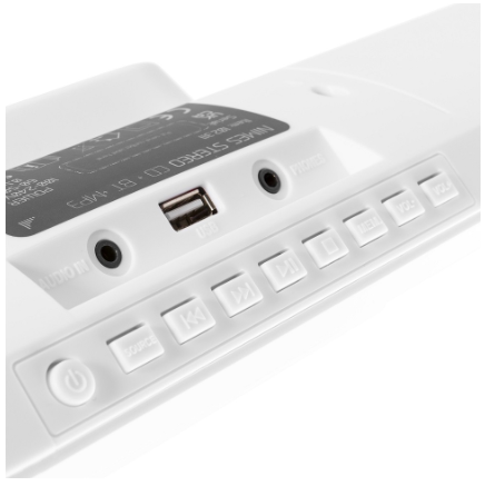 Sistema Hi-Fi Stereo Nimes 50W Bluetooh/CD/FM/USB (Branco) - AUDIZIO