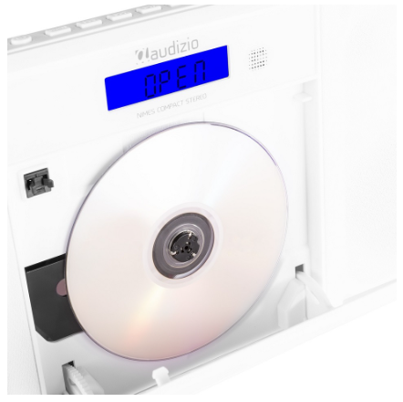 Sistema Hi-Fi Stereo Nimes 50W Bluetooh/CD/FM/USB (Branco) - AUDIZIO