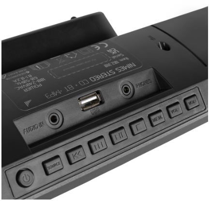 Sistema Hi-Fi Stereo Nimes 50W Bluetooh/CD/FM/USB (Preto) - AUDIZIO