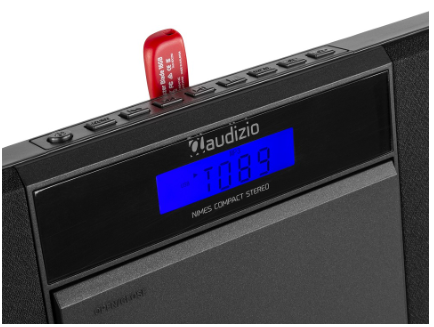 Sistema Hi-Fi Stereo Nimes 50W Bluetooh/CD/FM/USB (Preto) - AUDIZIO
