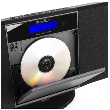 Sistema Hi-Fi Stereo Nimes 50W Bluetooh/CD/FM/USB (Preto) - AUDIZIO