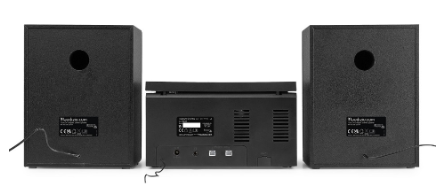Sistema Hi-Fi Toulon 50W Bluetooh/CD/FM/USB (Preto/Prateado) - AUDIZIO