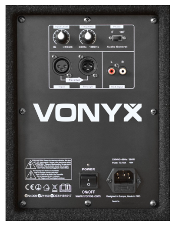 Subwoofer Activo 15" 600W (SWA15) - VONYX