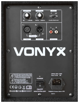 Subwoofer Activo 18" 1000W (SWA18) - VONYX