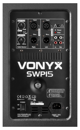 Subwoofer PRO Activo 15" 800W (SWP15) - VONYX