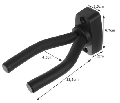 Suporte Cabide Parede p/ Guitarra - MALATEC