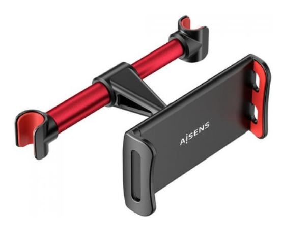Suporte de Carro p/ Smartphone/Tablet (Preto/Vermelho) - AISENS