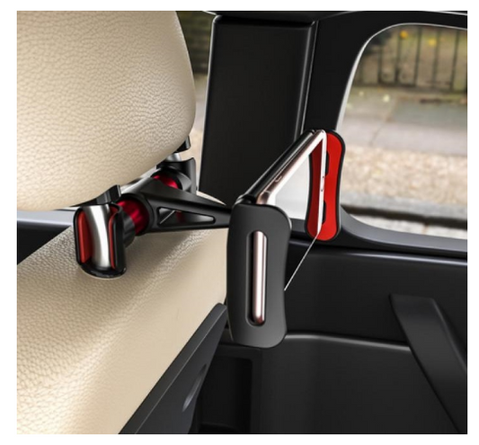 Suporte de Carro p/ Smartphone/Tablet (Preto/Vermelho) - AISENS