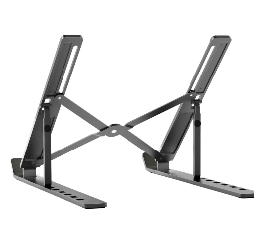 Suporte de Mesa Ajustável p/ Computador e Tablet (Cinza) - AISENS