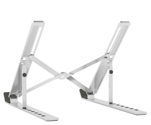 Suporte de Mesa Ajustável p/ Computador e Tablet (Prateado) - AISENS