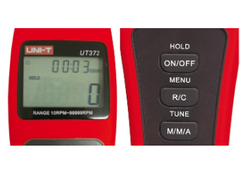 Tacómetro Digital 10 ~ 99999 RPM c/ Interface USB - UNI-T