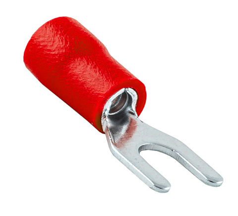 Terminal On Ring Isolado 4,3mm - Vermelho