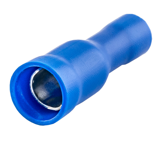 Terminal Redondo 5mm Fêmea Azul
