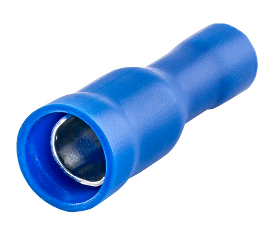 Terminal Redondo 5mm Fêmea Azul