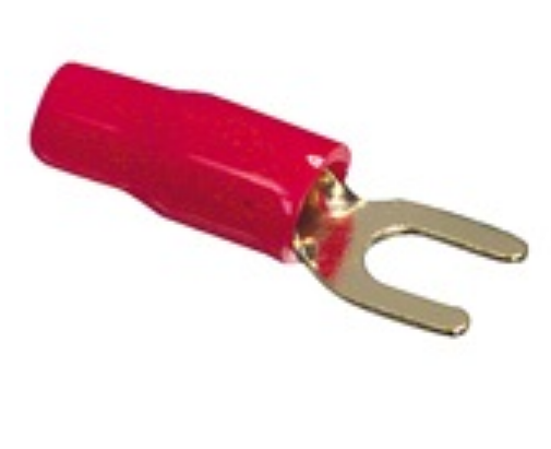 Terminal Spade Vermelho 8mm
