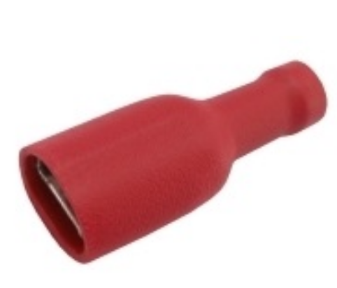 Terminal de Ligação Isolado Vermelho 6,3mm
