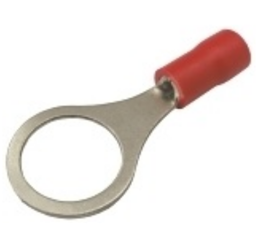 Terminal de Olhal Isolado Vermelho 10,5mm