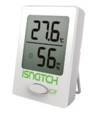 Termómetro Interno Digital c/ Sensor de Humidade "TEMPY" (Branco) - iSNATCH