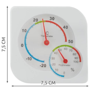 Termómetro c/ Higrómetro (-20ºC ~ +50ºC)