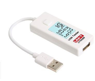 Testador Digital de Portas USB (Voltagem e Corrente) c/ LCD - UNI-T