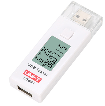 Testador Digital de Portas USB (Voltagem e Corrente) c/ LCD - UNI-T