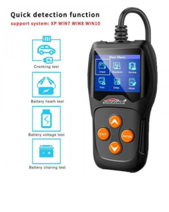 Testador/Medidor de Baterias Profissional 12V Auto/Moto