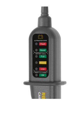 Testador de Baterias e Alternador 12V c/ LEDs - REBEL RB-15C