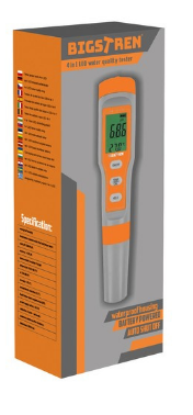 Testador de Qualidade da Água (pH) "4-EM-1" c/ Display LED