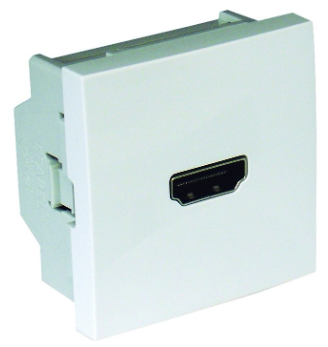 Tomada HDMI Ligação Parafuso - 2 Módulos (Branco) - EFAPEL 45436 SBR