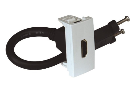 Tomada HDMI c/ Conetor 1 Módulo - EFAPEL