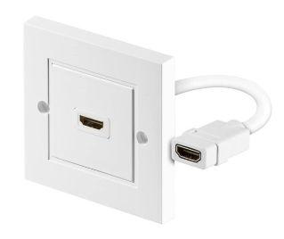 Tomada Interior 1 x HDMI (Branco) - GOOBAY