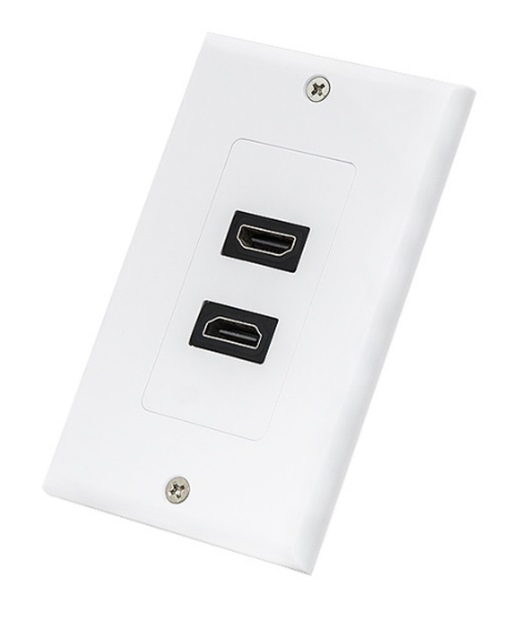 Tomada Interior 2 x HDMI (Branco)